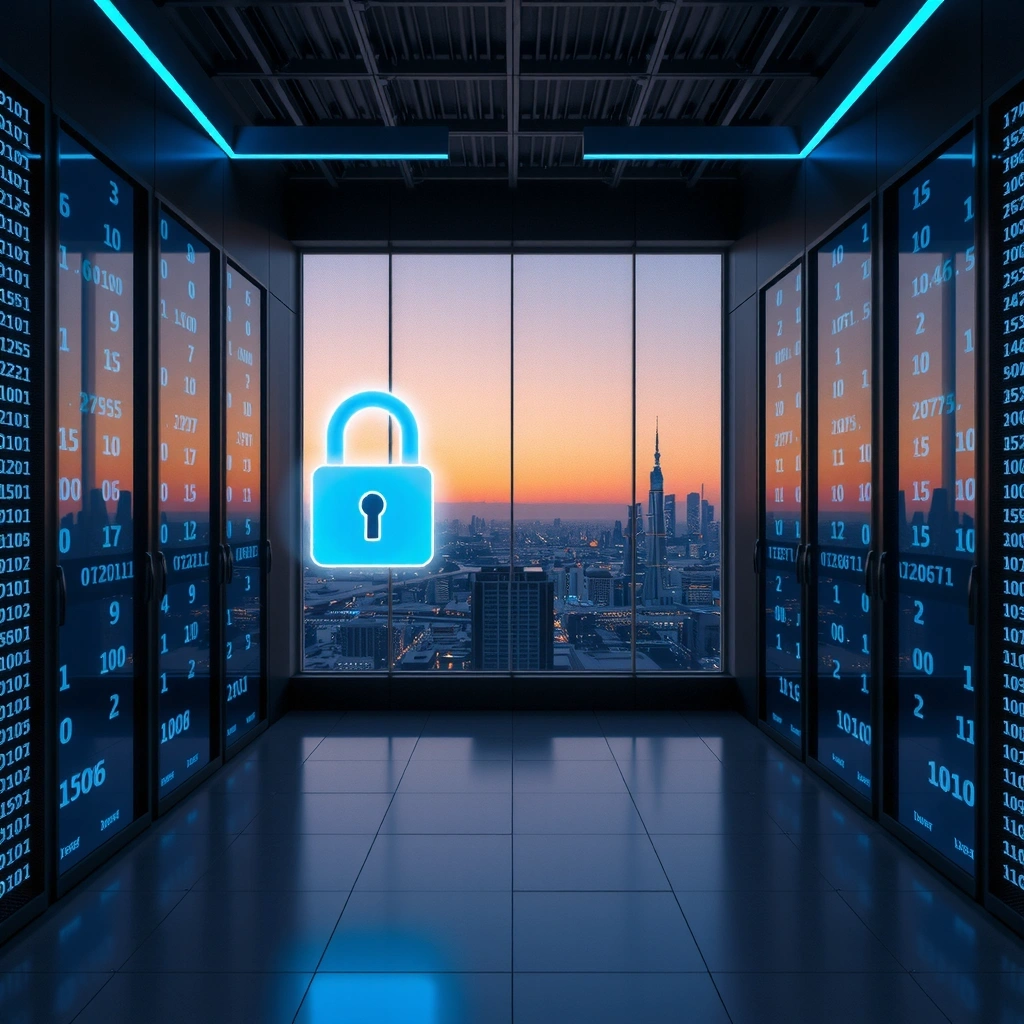 Abstract digital privacy visualization